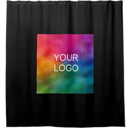 Creëer Uw eigen upload uw bedrijf Logo Douchegordijn (Voorkant)