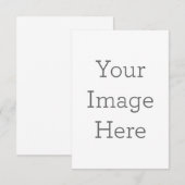 8.9 x 12.7 cm Enkele bedankkaart (Voorkant / Achterkant)