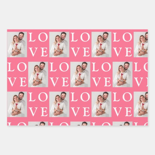 Creëer uw eigen Valentijnsdag op maat Inpakpapier Vel (Voorkant)