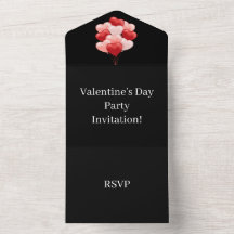 Creëer Uw eigen Valentijnsdag RSVP Black