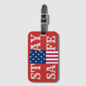 Creëer uw eigen veilige reis en veilig busvervoer bagagelabel (Voorkant (verticaal))