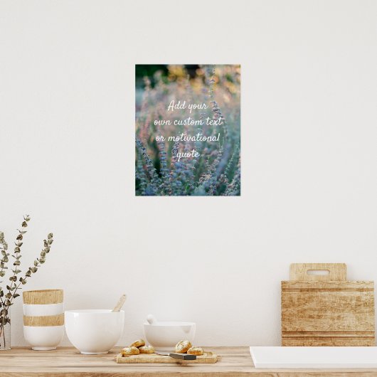 Creëer Uw eigen veld Poster lavender eigen offerte (Keuken)