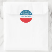 Creëer Uw eigen verkiezing Ronde Sticker (Tas)