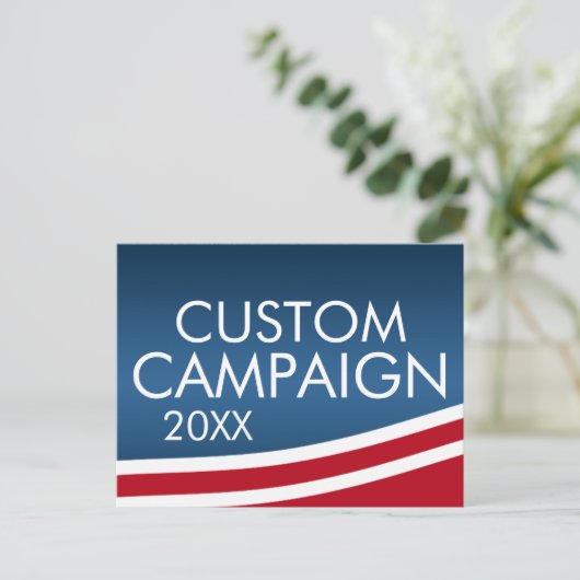 Creëer Uw eigen verkiezingsontwerp Briefkaart (Staand voorkant)