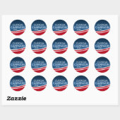 Creëer Uw eigen verkiezingsontwerp Ronde Sticker (Vel)