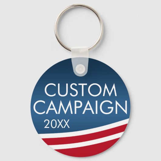 Creëer Uw eigen verkiezingsontwerp Sleutelhanger (Voorkant)