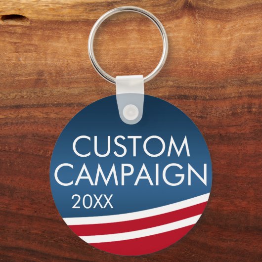 Creëer Uw eigen verkiezingsontwerp Sleutelhanger (Voorkant)