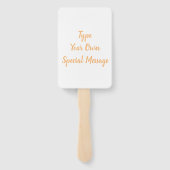 Creëer Uw eigen Verloving-Vrijgezellenfeest-bruilo Handwaaier (Achterkant)