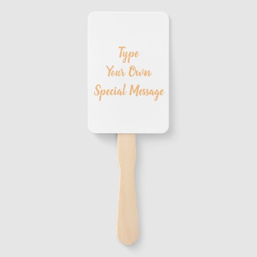 Creëer Uw eigen Verloving-Vrijgezellenfeest-bruilo Handwaaier (Achterkant)