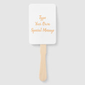 Creëer Uw eigen Verloving-Vrijgezellenfeest-bruilo Handwaaier (Voorkant)