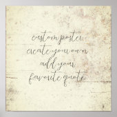 creëer uw eigen verontruste grunge  stijl poster (Voorkant)