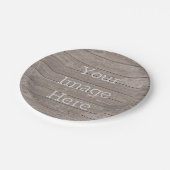 Creëer Uw eigen verweerde rustieke houten plank Papieren Bordje (Gekanteld)