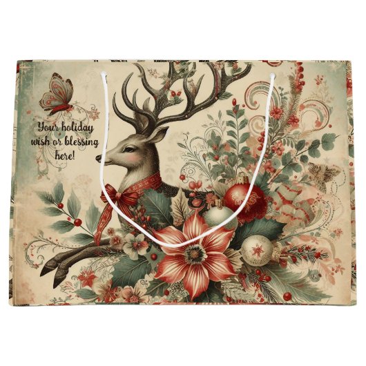 Creëer uw eigen Victoriaans kersthert Groot Cadeauzakje (Voorkant)
