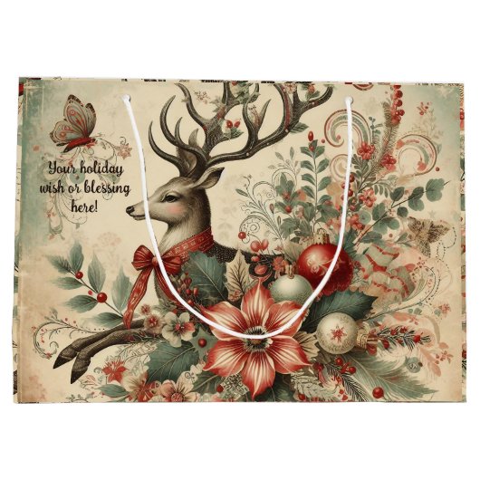 Creëer uw eigen Victoriaans kersthert Groot Cadeauzakje (Achterkant)