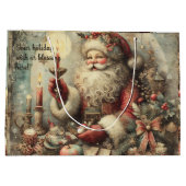 Creëer Uw eigen Victoriaans Kerstman Groot Cadeauzakje (Achterkant)