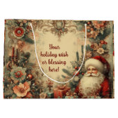 Creëer Uw eigen Victoriaans Kerstman Kerst Groot Cadeauzakje (Achterkant)