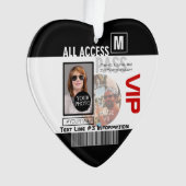 Creëer uw eigen VIP pas 8 manieren aan Personeel Ornament (voorkant)