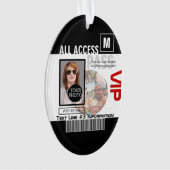 Creëer uw eigen VIP pas 8 manieren aan Personeel Ornament (voorkant)