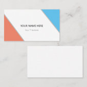 Creëer Uw eigen Visitekaartje (Voorkant / Achterkant)