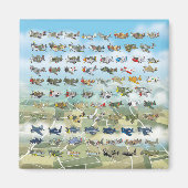 creëer uw eigen vliegtuigcaricatuur magneet (Voorkant)