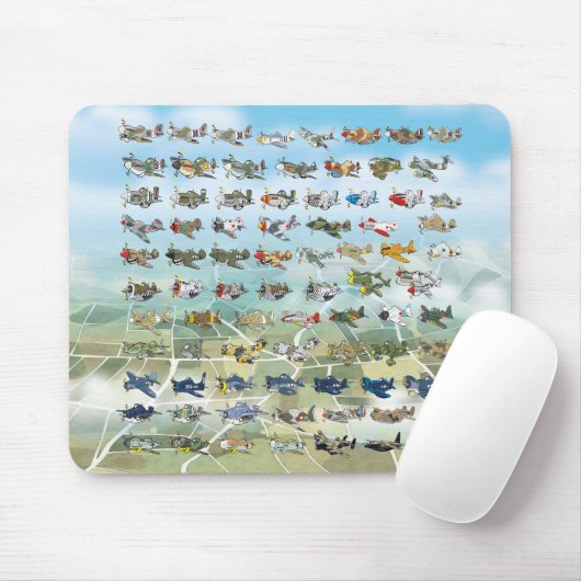 creëer uw eigen vliegtuigcaricatuur muismat (Met muis)