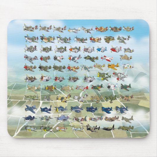 creëer uw eigen vliegtuigcaricatuur muismat (Voorkant)