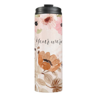 Creëer Uw eigen vlinder & Wildbloemen Thermosbeker