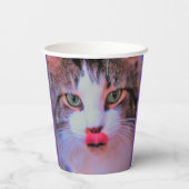 Creëer Uw Eigen Voeg 2 Foto's Custom Paper Cups Papieren Bekers (Achterkant)