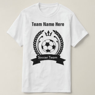 Creëer Uw eigen voetbalteam T-Shirt Sjabloon