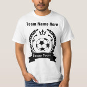 Creëer Uw eigen voetbalteam T-Shirt Sjabloon (Voorkant)