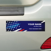 Creëer Uw eigen volgende politieke campagnemoderne Bumpersticker (Op auto)