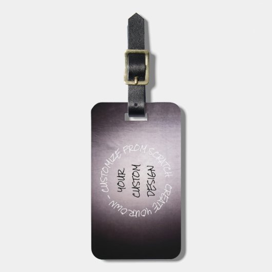 Creëer uw eigen volledig Gepersonaliseerd Bagagelabel (Voorkant verticaal)