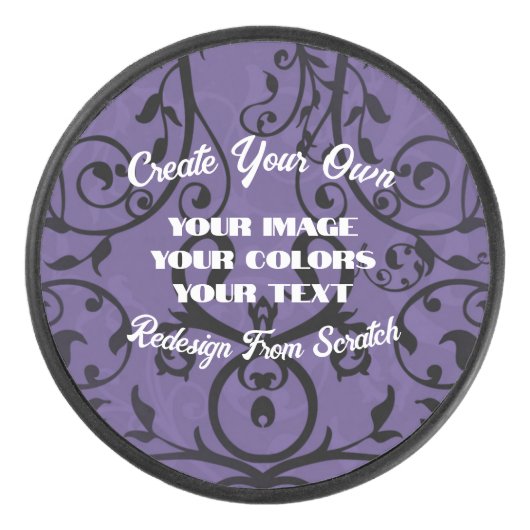 Creëer uw eigen volledig Gepersonaliseerd Hockey Puck (Voorkant)