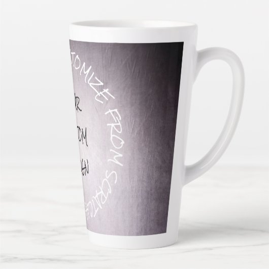 Creëer uw eigen volledig Gepersonaliseerd Latte Mok (Rechts)