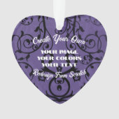 Creëer uw eigen volledig Gepersonaliseerd Ornament (voorkant)