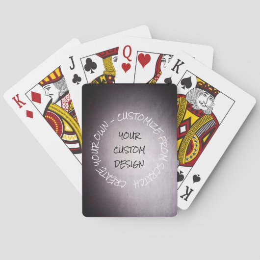 Creëer uw eigen volledig Gepersonaliseerd Pokerkaarten (Achterkant)