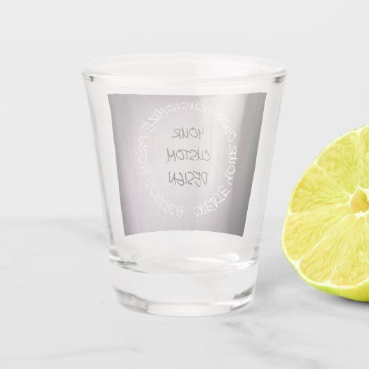 Creëer uw eigen volledig Gepersonaliseerd Shot Glas (Achterkant)