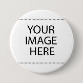 Creëer uw eigen, volledig  ronde button 7,6 cm (Voorkant)