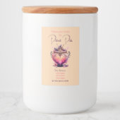 Creëer Uw Eigen Vuurdrankje Cauldron Apothecary Voedselcontainer Etiket (Voorkant)