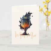 Creëer Uw eigen vuurkelk Kaart (Gele Bloem)