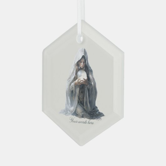 Creëer Uw eigen waarzegger Glas Ornament (Voorkant links)