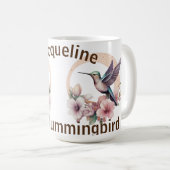 Creëer Uw Eigen Waterverf Hummingbird Aangepaste N Koffiemok (Voorkant rechts)