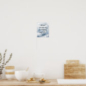 Creëer Uw eigen Waterverf met een blauw mosterdbos Poster (Keuken)