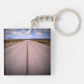 Creëer Uw eigen wegreisfoto met twee zijden Sleutelhanger (Achterkant)