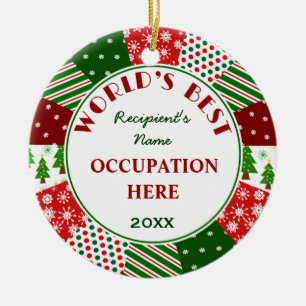 Creëer Uw eigen wereld is het beste Keramisch Ornament