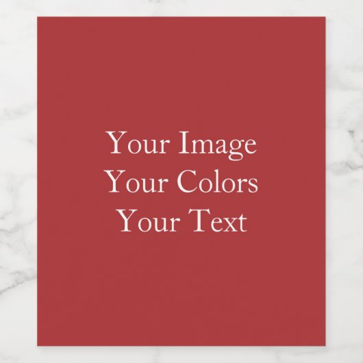 Creëer Uw eigen Wijn Etiket (Enkel label)