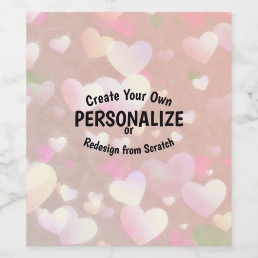 Creëer Uw eigen Wijn Etiket (Enkel label)