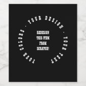 Creëer Uw eigen Wijn Etiket (Enkel label)