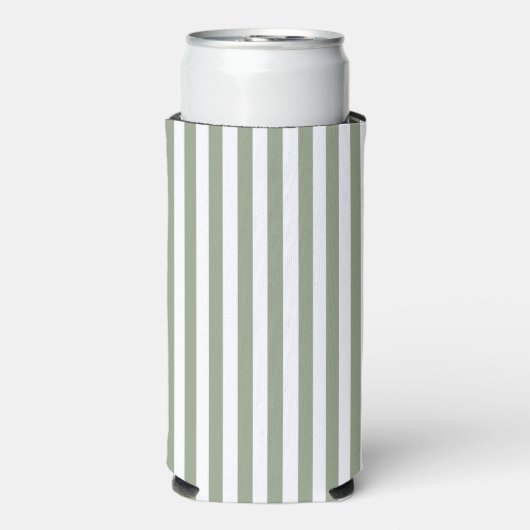 Creëer uw eigen wijze groen wit gestreept patroon (Seltzer Voorkant)