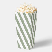 Creëer uw eigen wijze groen wit gestreept patroon bedankdoosjes (Popped)